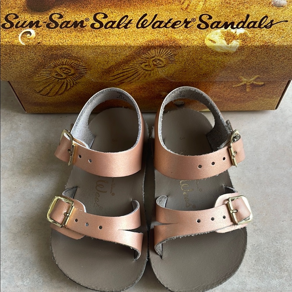 SunSan Salt Water Sandals by Hoy- Rose Gold